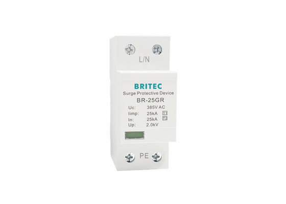Dispositivo de protecção contra sobretensões de 25kA 385V SPD com montagem Din Rail para sistemas de alimentação