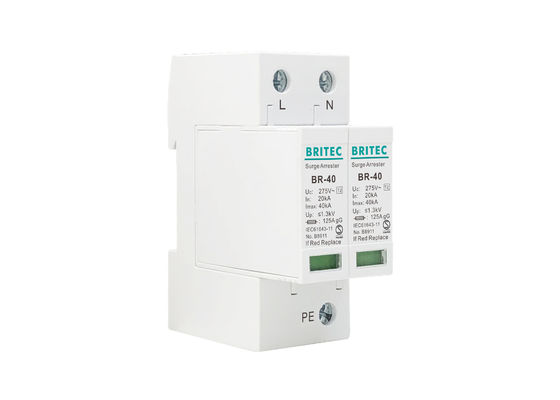 2P Dispositivo de proteção contra ondas de corrente alternada de fase única tipo 2