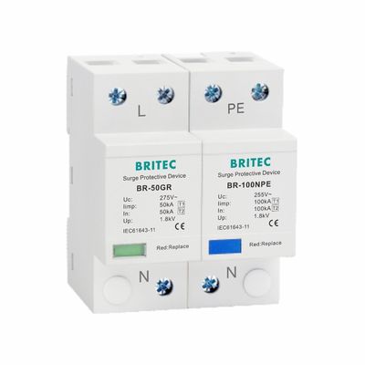 Dispositivo de protecção contra sobretensões Iimp 50kA Classe B Protector contra raios