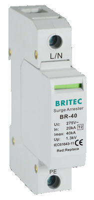 BR-40 3P + 1 dispositivo protetor contra surtos de proteção contra raios protetor contra surtos de 18mm