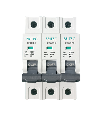 BRSCB-40 3P OEM ODM SPD Dispositivo de protecção contra sobretensões Protector traseiro Protector de reserva Spd