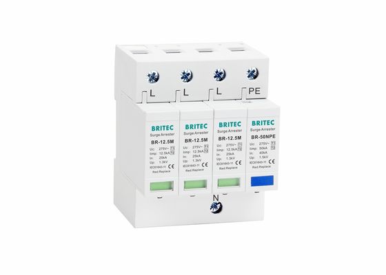 Corrente de descarga alta do absorvente do impulso do prendedor de relâmpago da classe B+C 12.5KA do CE