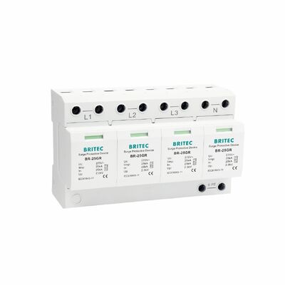 Tipo - 1 classe do protetor de impulso 25KA da classe B Spd 4P 385Vac mim poder superior
