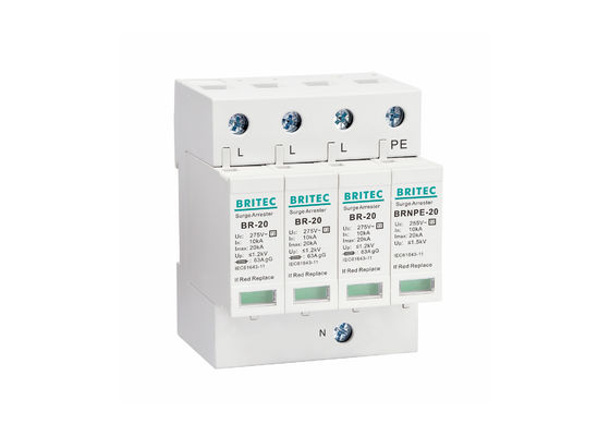 dispositivo protetor do relâmpago elétrico do protetor de impulso 20kA da C.A. 275V
