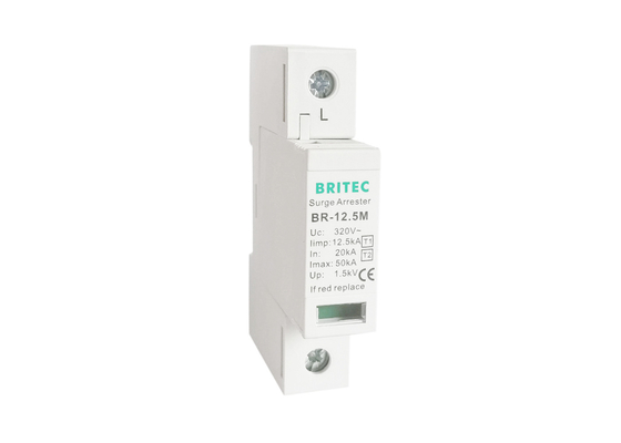 Protector contra sobretensões de tipo 1 de corrente elétrica Dispositivo de protecção contra sobretensões de fase única