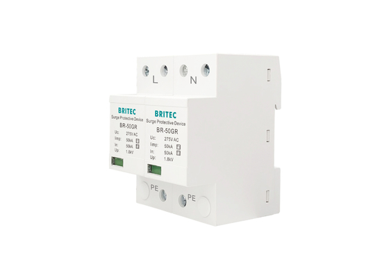 Fase 50KA 150V/275V/320V monofásica do prendedor 10/350 do impulso de poder da classe I