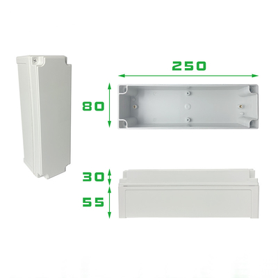 TY-8025085 Caixas de ligação elétrica ao ar livre Projeto de plástico ABS IP66 Junção Caixa de comutação de gabinete
