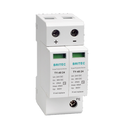 TY-40 220 DC Dispositivo de protecção contra sobretensões SPD Tipo 2 Arrestador de sobretensões solares DC 220V