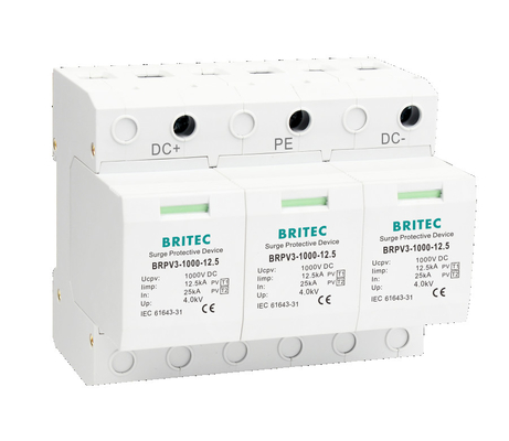 BRPV3-1000 12.5 DC SPD Pv Dc Dispositivo de protecção contra sobretensões Dc Supressor de sobretensões