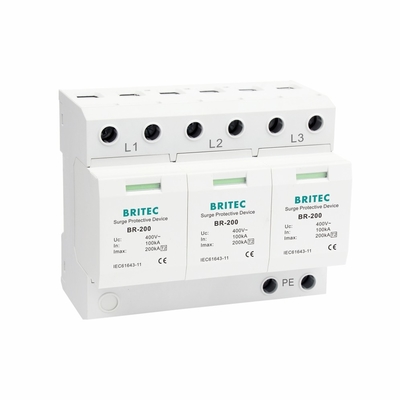 BR-200 3P BRITEC Tipo 2 Dispositivo de protecção contra sobretensões