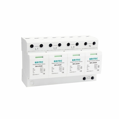 BRITEC Spd Surge Protector BR-25GR 3P 25kA Três fases Tipo 1 classe 1 surge arrester arrester faísca