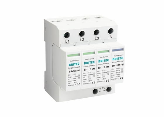 Dispositivo de protecção contra sobretensões do tipo 1 classe B+C 12,5 kA
