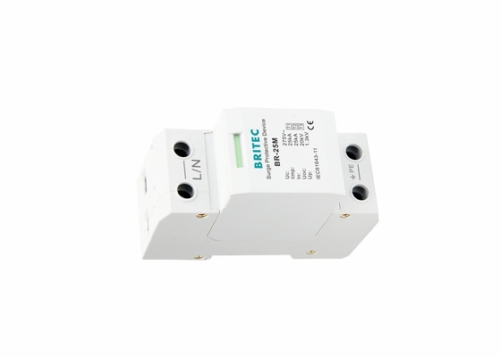 Tipo - 1 +2+3 protetor de impulso da C.A. dos dispositivos de proteção 25kA do impulso 1 Polo