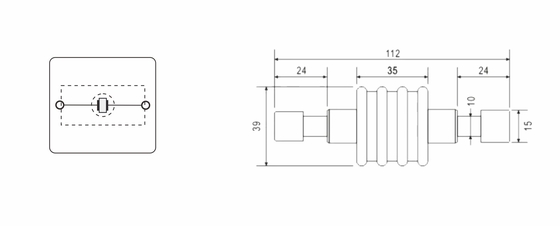 BR-ISG-100 Isolar Spark Gap relâmpago ligação equipotencial de ligação de sistemas de aterragem separados