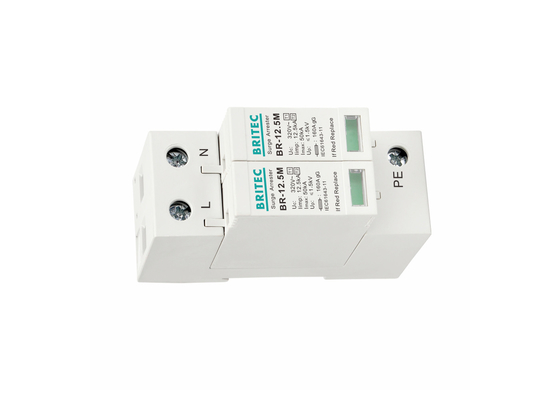 Dispositivo de proteção contra sobretensões de fase única Tipo 1 + 2 2P Pole High Performance