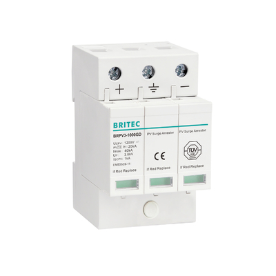 BRPV2-600 Dispositivo de proteção contra sobretensões de corrente contínua de 600 V Sinalização remota detector de relâmpagos fotovoltaicos detector de sobretensões fotovoltaicas spd dc600v