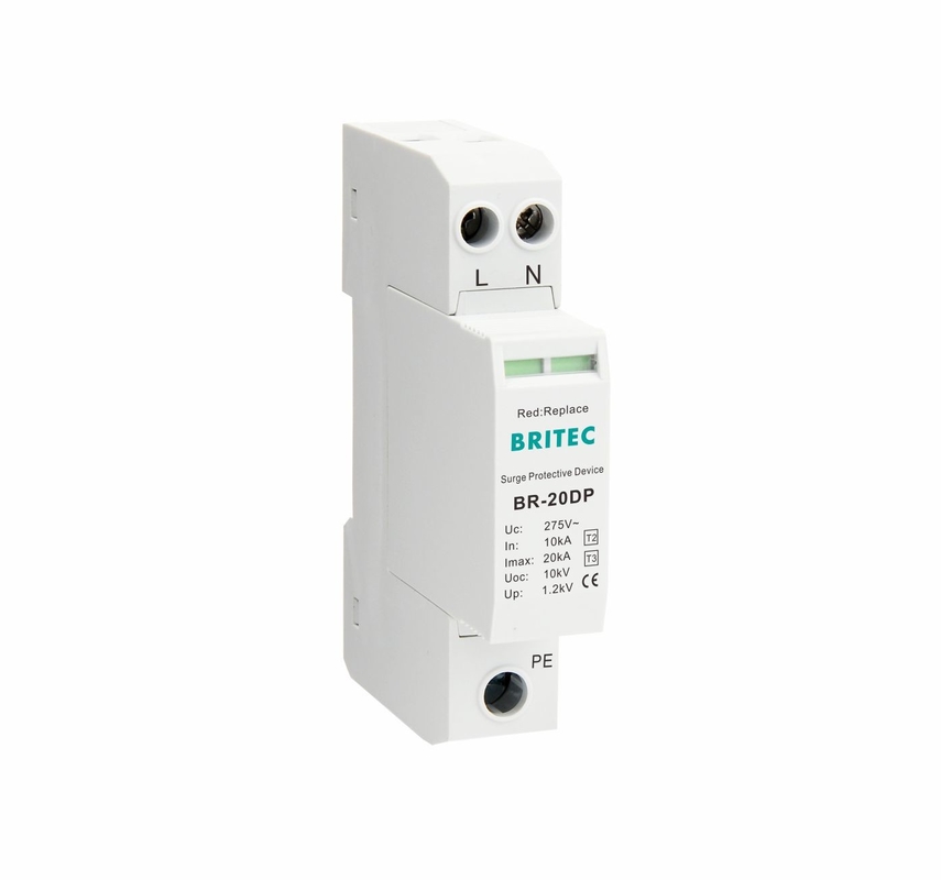 BR-275 20DP 2 AC Protector de sobretensão Tipo 3 Relâmpago Arrester Spd Suppressor de sobretensão