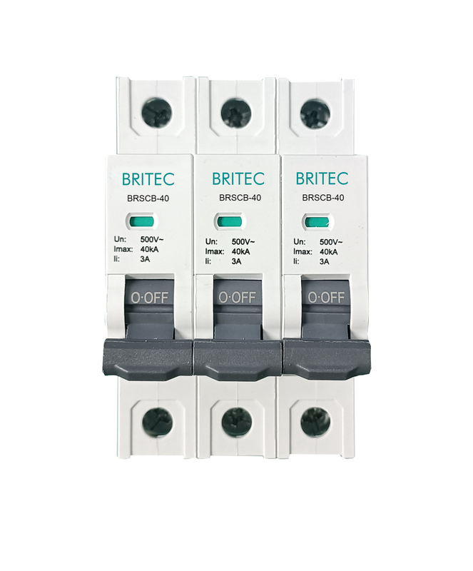 BRSCB-40 3P OEM ODM SPD Dispositivo de protecção contra sobretensões Protector traseiro Protector de reserva Spd
