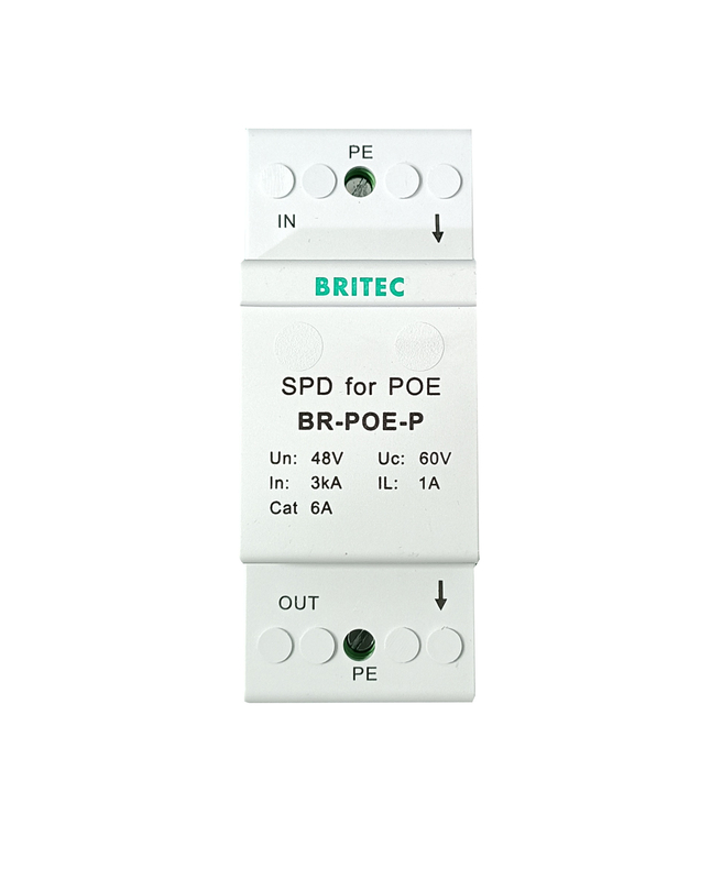 BR-POE-P Protector contra sobretensões equipamento de telecomunicações rede POE proteção contra sobretensões rj45