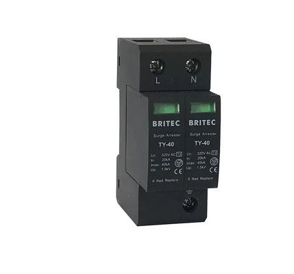 TY-40 3P Dispositivo de Proteção contra sobretensões 275v Protetor contra relâmpagos Spd Tipo 2 Detentor de relâmpagos