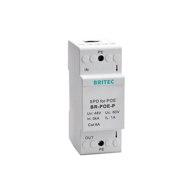 Protetor contra surtos Ethernet RJ45 POE