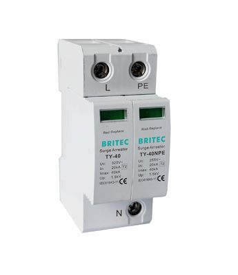 TY-40 3+1 MOV Dispositivo de proteção contra sobretensão de potência com corrente de descarga de 40kA e gabinete UL94-V0 termoplástico