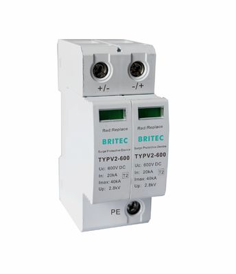 TYPV2 600 Tipo 2 Protector contra sobretensões fotovoltaicas