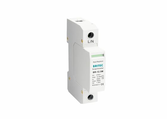 tipo branco de Polo do dispositivo de proteção um do impulso de poder 320V - 1 classe 1+2 SPD da C.A. +2