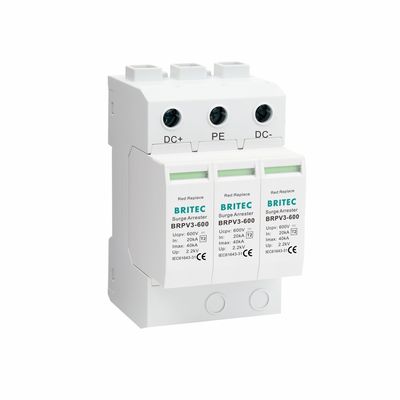 BRPV3-1500 Corrente de descarga de 40 kA Plug-in Modular Dispositivo de proteção contra sobretensões de corrente contínua Dispositivo de proteção contra sobretensões de corrente contínua
