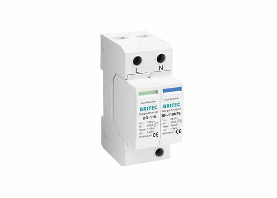 Dispositivo de proteção contra sobretensões de energia de 3 fases MOV de 110kA SPD com instalação DIN Rail