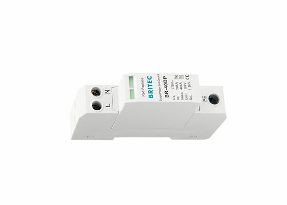 DPS 40kA 275V Monofásico 2P Tipo 2 + 3 Classe II + III Dispositivos de Proteção contra Surtos BR-40DP 2P