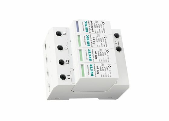 Tipo da baixa tensão de IEC61643-1 SPD - prova da vibração do dispositivo de proteção de 2 impulsos