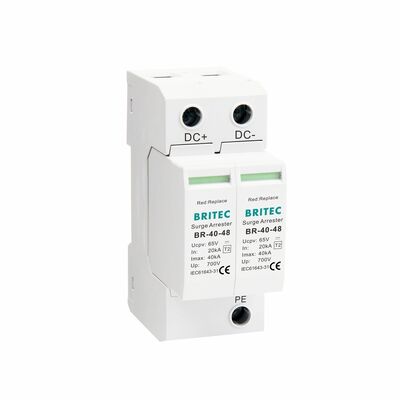 BR-40 24 Câmera DC SPD Dispositivo de protecção contra sobretensões Proteção contra sobretensões de aterragem Dc Spd Tipo 2 vigilância de segurança DC Power Surge Protector