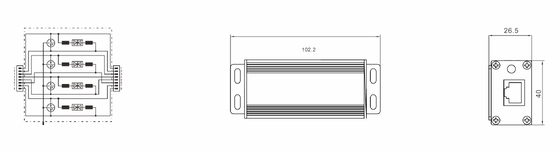 BR-POE-M PROTETOR POE de sobretensão com corrente nominal de 3kA montado em DIN Rail e proteção IP20 para RJ45 Redes Telecom Industrial SPD fabricante