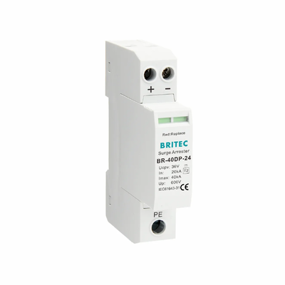 Dispositivo de Proteção contra Surtos BR-40DP 24 DC com Capacidade de Surtos de 40KA, Proteção IP20 e Tensão Nominal de 600V