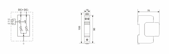 Dispositivo de Proteção contra Surtos BR-40DP 24 DC com Capacidade de Surtos de 40KA, Proteção IP20 e Tensão Nominal de 600V