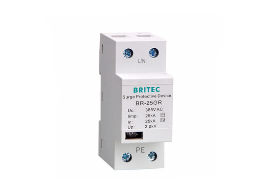 Dispositivo de protecção contra sobretensões de 25kA 385V SPD com montagem Din Rail para sistemas de alimentação
