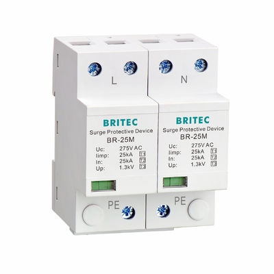 BRITEC BR-12.5M 3P Tipo 1 12.5kA Dispositivo de proteção contra sobretensão de 3 fases SPD Arrester 12.5ka supressor de sobretensão industrial Proteção contra raios