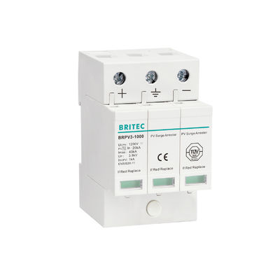 BRPV3-1500 DC 1500V 3P PV Solar pv arrester de sobretensão 40ka Protector de sobretensão dc spd dc spd 1500v 3 polo