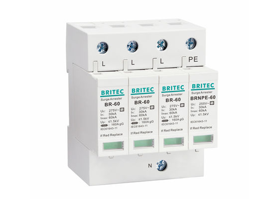 protetor do prendedor de relâmpago da casa do dispositivo de proteção do impulso de poder de 275V 60ka