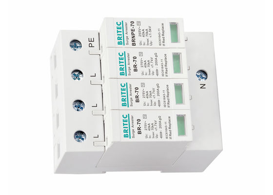 Dispositivo de Proteção contra Surtos Tipo 2 Plugável de 385V 70kA para Segurança CA