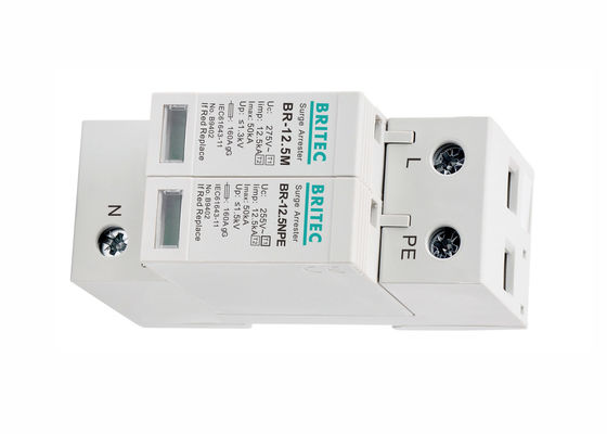 Classe B + C Protector contra ondas de raio 12,5kA Iimp 275V AC T1 + T2 Supressor SPD