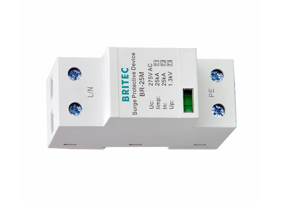 Fonte de alimentação atual alta da fase monofásica da C.A. 275V do para-raios 25kA SPD