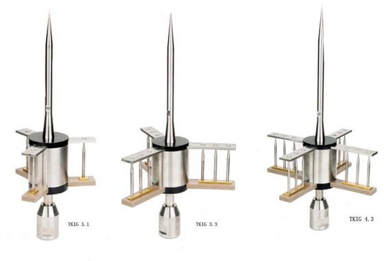 Eletro prendedor de relâmpago 4,3 adiantado SUS304 que descarrega a HASTE de RELÂMPAGO da haste