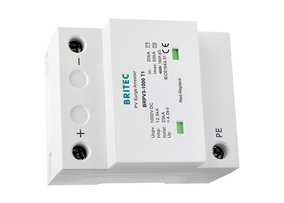 Classifique o prendedor do impulso da classe II SPD picovolt de I para os sistemas fotovoltaicos 12.5kA 10/350us