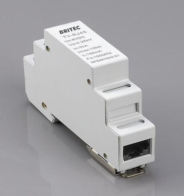 RJ45 SPD Ethernet dispositivos de proteção contra sobretensões de dados Din Rail Tipo de rede de relâmpago para detecção de sobretensões