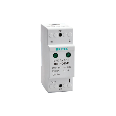 RJ45 POE Ethernet dispositivos de proteção contra sobretensões de dados SPD 48V Proteção contra sobretensões de energia da rede
