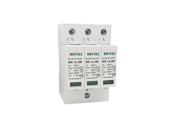 Dispositivo de proteção elétrico do impulso de IEC61643-1 320V 12.5kA Spd