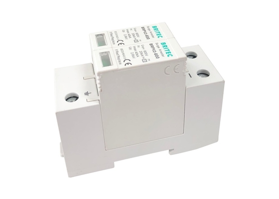 40kA dispositivo de proteção do impulso do trilho do ruído do prendedor 35mm do impulso da C.C. 600V picovolt