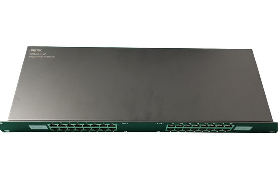 Protetor contra surtos de telecomunicações de sinal BRRJ45H-16R 1000M, montagem em rack, proteção contra surtos ethernet